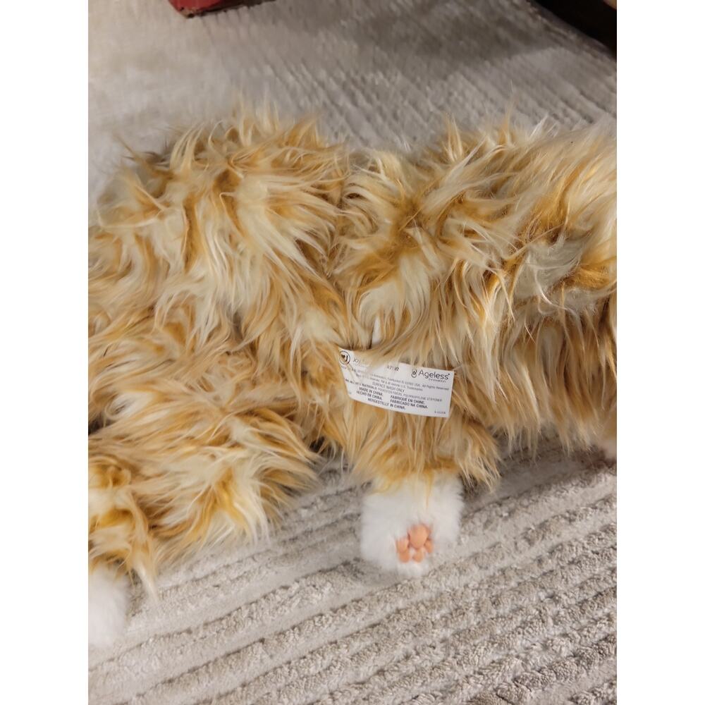 Orange Tabby Cat Interactive Pet Realistic Purrs Meows Ageless Inovation Moves - Picture 7 of 9